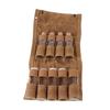 Portable Spice Bag Multipurpose Canvas Seasoning Storage Bag with 9 Spice Jars for Outdoor Camping