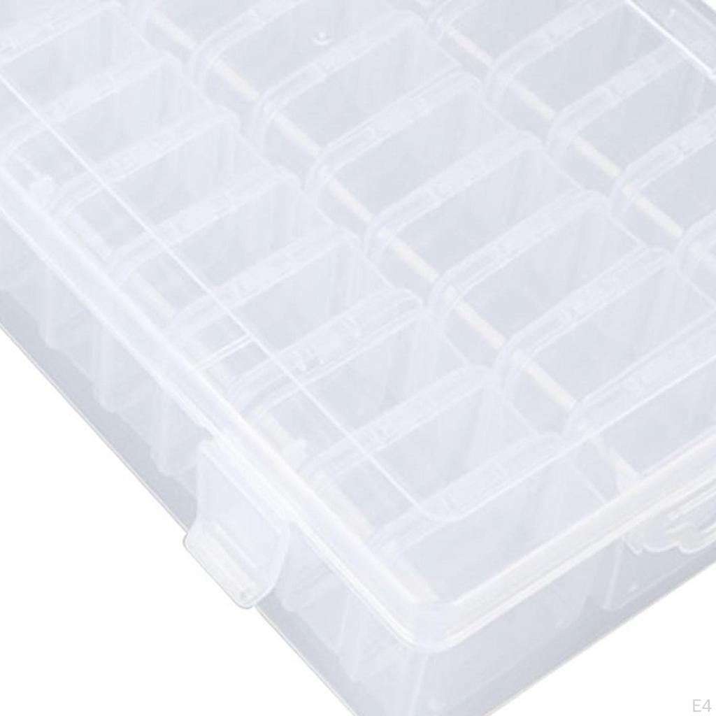 Bead Organizer Box Trinkets Stoarge Case Compartment Nail Art Storage Container Jewelry