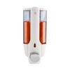 Manual Wall Mounted Plastic Soap Dispenser, Household Hotel Double Headed Soap Dispenser Box Press