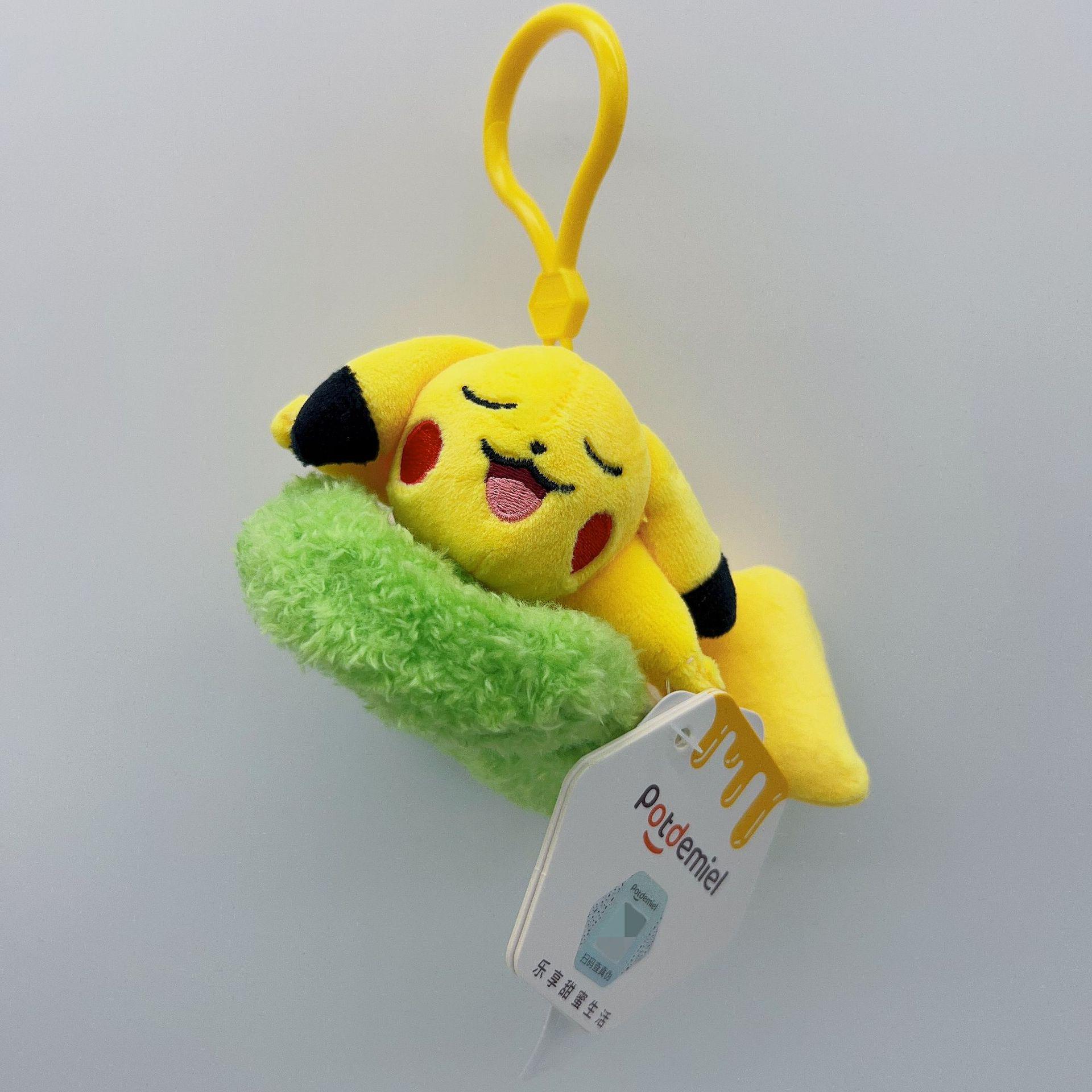Genuine Pokémon Grassland Plush Pendant: Pikachu, Eevee, Jigglypuff, Charmander, Bulbasaur, Squirtle Honey Jar Edition