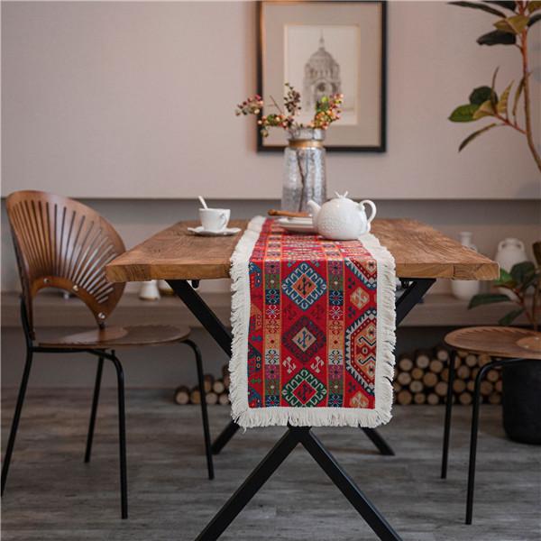 Table Flag Jacquard Sunflower American Tassel Party Decoration American Decoration Porch Cover 9 Styles