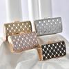 2025 New Women Metal Evening Bags Hollow Out Wedding Dinner Wallets Party Chain Purse For Ladies 4 Colors