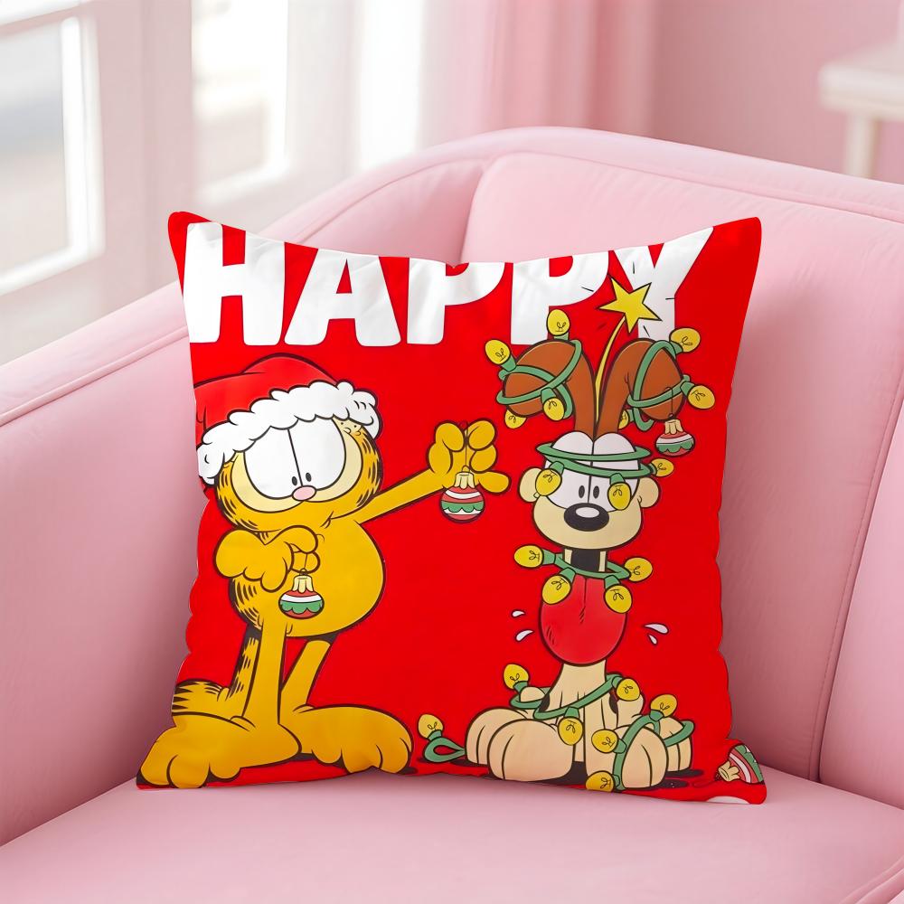 Garfield Cushion Cover Home & Car Multi-Scene Pillow Cover - Reversible, Soft & Durable for Daily Use