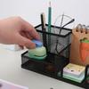 Metal Mesh Desk Organizer,Office Desktop Holder for Pens, Clips, Stapler & Supplies, Multi-Compartment Wire Storage Tray