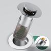 WTEMPO 1PC Universal Drain Stopper Bathroom Sink Stopper Stainless Steel Anti-Clog Home Filter Hair Catcher Shower Floor Drain