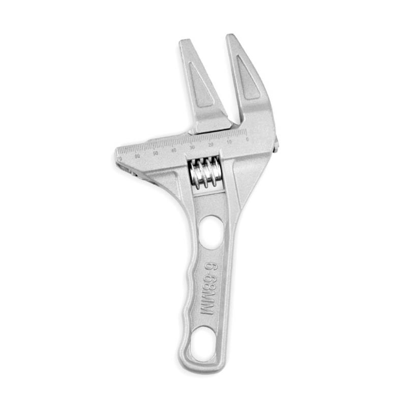 Adjustable Wrench Large Opening Bathroom Spanners Wrenches Wide Jaw 6-68mm Aluminum Alloy Spanners Wrenches