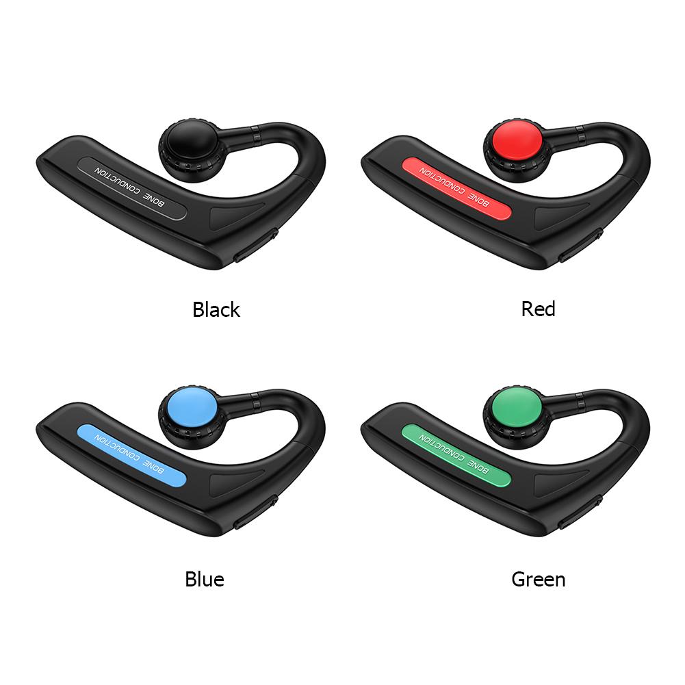 Portable Bone Conduction Wireless Headphone Noise Reduction Wireless Stereo Sports Headphone for Business Sports Cycling Fitness