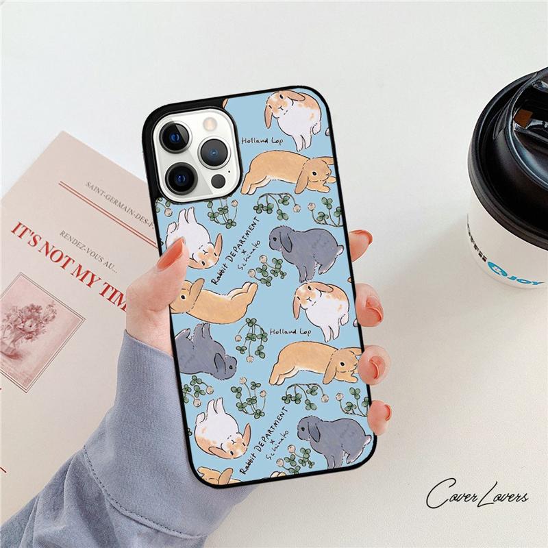 Rabbit Bunny Pattern Phone Case For Apple iPhone 17 Air Pro Max Plus Coque For iPhone 17 Air 14 15 16 13 12 Max Cover