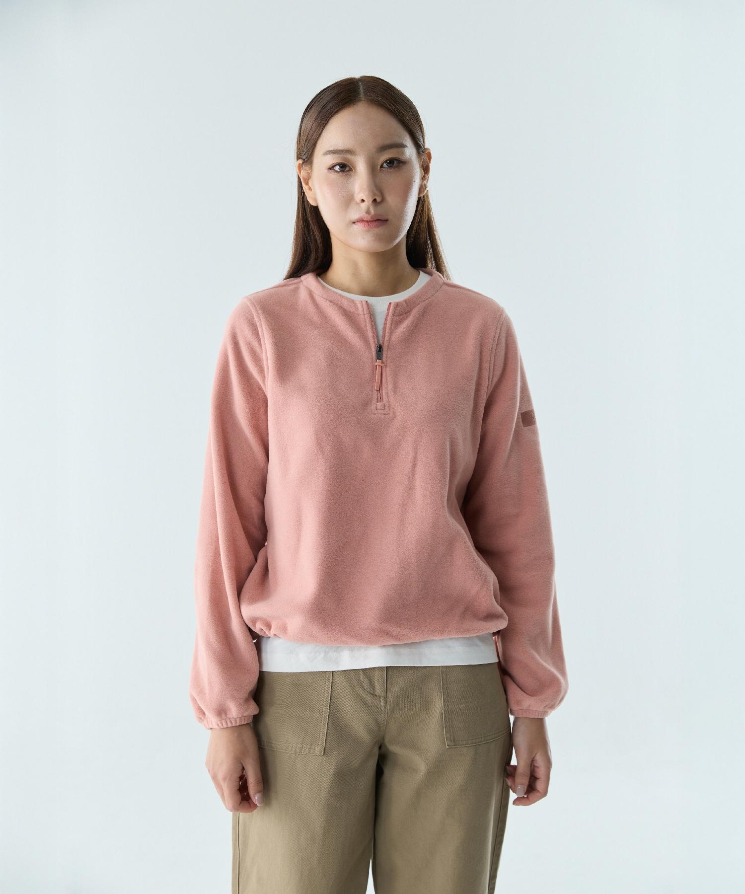 Aigle Women`S Polartec Crew Neck Half-Zip