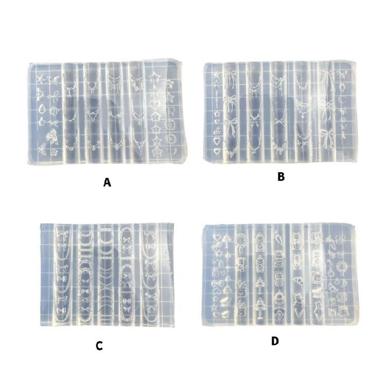 Akcesoria Artystyczne Formy Deserowy Niedźwiedź Tematyczne Paznokcie Formy do Projektowania Paznokci Formy do Zdobienia Paznokci do Delikatnych Wzorów Manicure