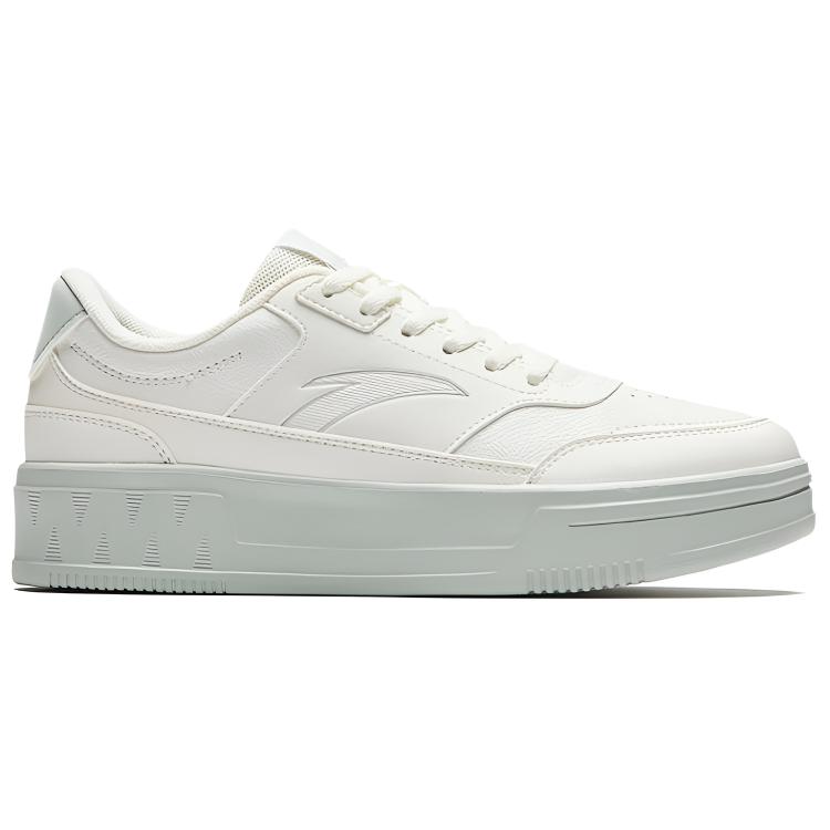 Anta Tanzmode Lässig Strapazierfähig Leicht Niedrig geschnitten Skate-Schuhe Damen Sneaker Weiß Grau Grün 922538005-2