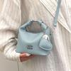 Niche Design Temperament Fashionable Lychee Pattern Wrist Bag Versatile High Sense Commuter Messenger Bag