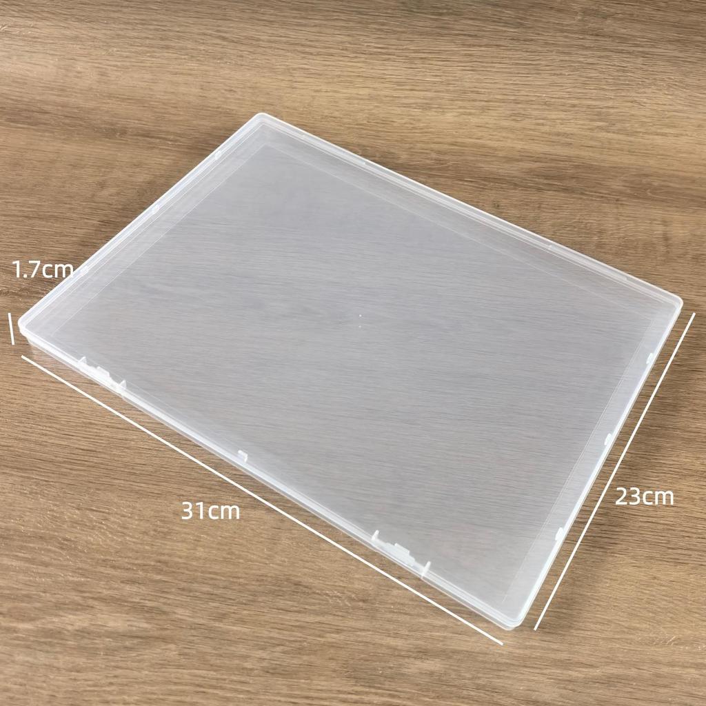 Transparente Ultra-Dünne 1,7 cm Rechteckige Schmuckschatulle mit Deckel