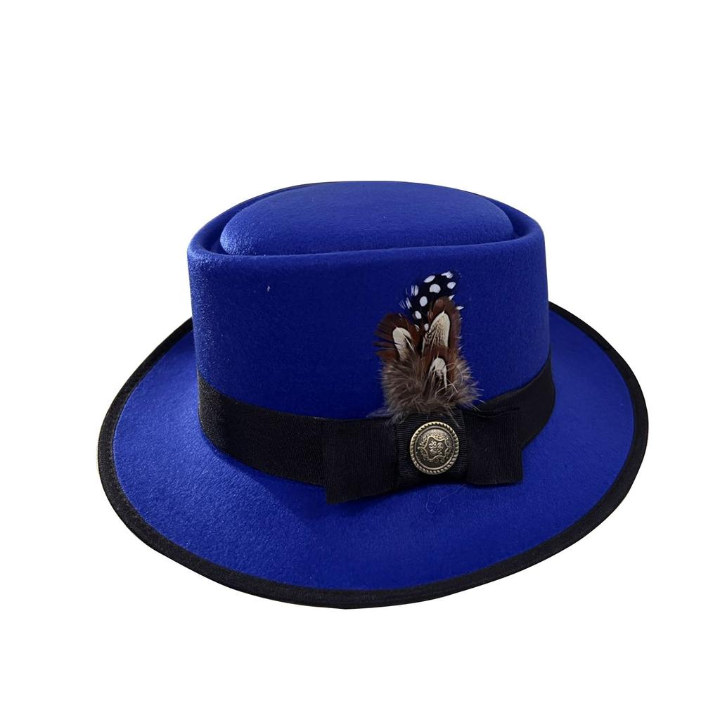 Fashionable Versatile Spring And  Felts Top Hat, British  Street Dance Jazz Hat