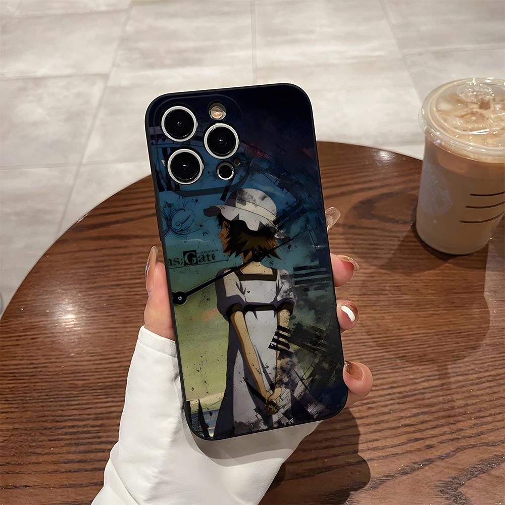 Steins Gate Phone Case For Iphone 16 Pro Max 14 12 15 Plus 17 Pro Max 13 Pro 11 Xr X Xs 8 7 Plus Back Cover