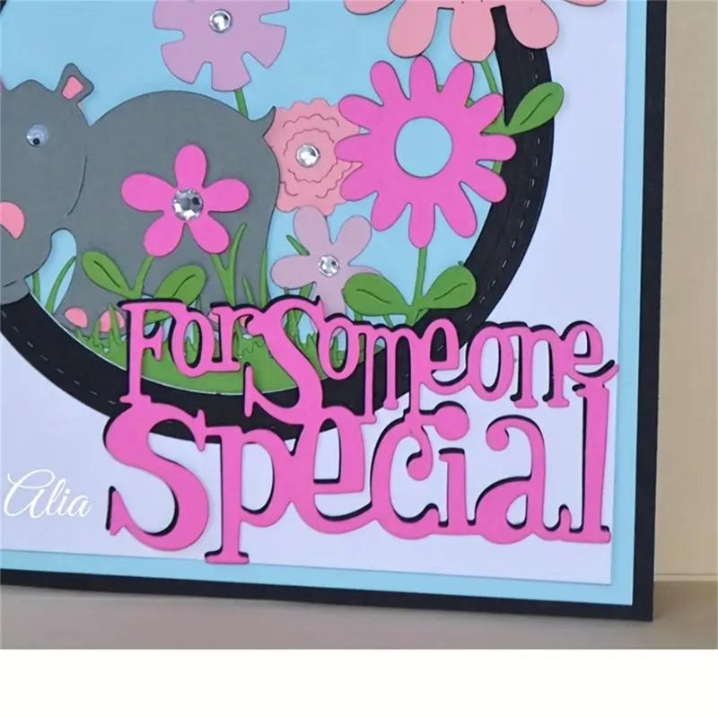 Metal Die Cuts Happy Birthday Card Embossing DIY Photo Album Template Mold Decor