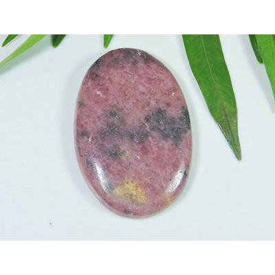 29X45X06MM Natural Red Rhodonite Quartz Oval Cabochon Loose Gemstone SK-3755