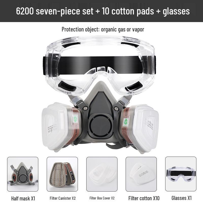 Respirator 6200 KN95 Mask for Spray Paint, Pesticide, Chemical, and Formaldehyde Protection