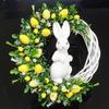 New Funny Easter Wreath with Colorful Eggs Spring Door Wall Acrylic Flat Print Decor