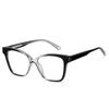 0 -0.5 -0.75 To -6.0  Anti Blue Rays Oval Prescription Spectacles With Cylinder Vintage Spring Hinge Short-Sight Eyewear