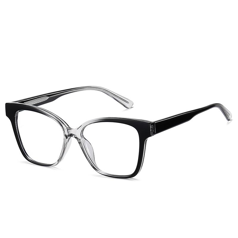 0 -0.5 -0.75 To -6.0  Anti Blue Rays Oval Prescription Spectacles With Cylinder Vintage Spring Hinge Short-Sight Eyewear