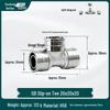 20-Pack Copper Slip-On Connectors for Geothermal and Aluminum-Plastic Pipes