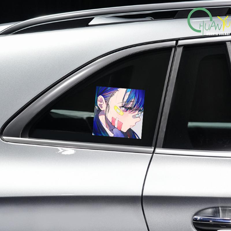 Fun Anime Creative Avatar Sticker Car Sticker Car Window Motorcycle Bumper Reflective Anti water Car Sticker