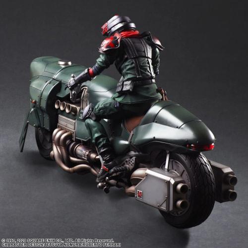 Final Fantasy VII Remake PLAY ARTS Kai Advanced Motorcycle Guard & Motorcycle Set PVC Painted Movable Figure