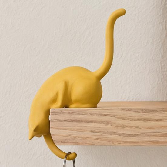 Yousheng Cat Hook, with Practical Claw Hook Shape, Durable 3D Printed Home Decoration, Keys Small Items Hanging Hook, for Entryway Countertop