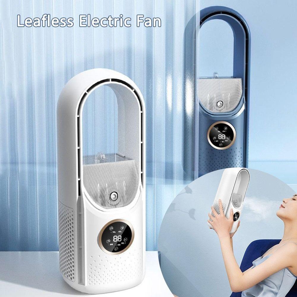 6 Speed Control Electric Fan Timer Function Leafless Desk Fan Portable Desktop Air Cooler