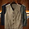 Gilet da uomo estivi Casual Uomo Gilet in maglia traspirante in cotone Giacche senza maniche Uomo Gilet da pesca all'aperto Abbigliamento 8XL