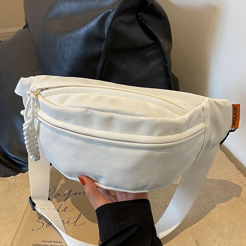 New Women's Crossbody Chest Bag Nyl Cloth Male Large Capacity Versatile Ins Waist Bags Casual Simple Travel Chest Bags