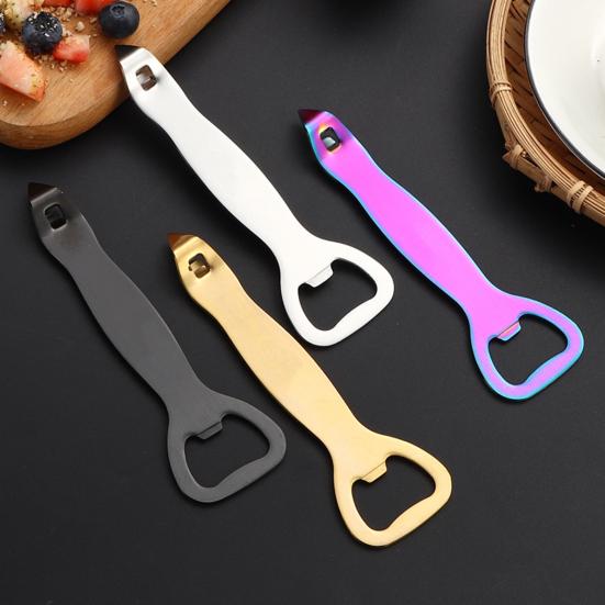Jijijing Bottle And Can Opener, Durable Stainless Steel Design, Double-Head Manual Punch Multi-Functional Portable Kitchen Bar Tool