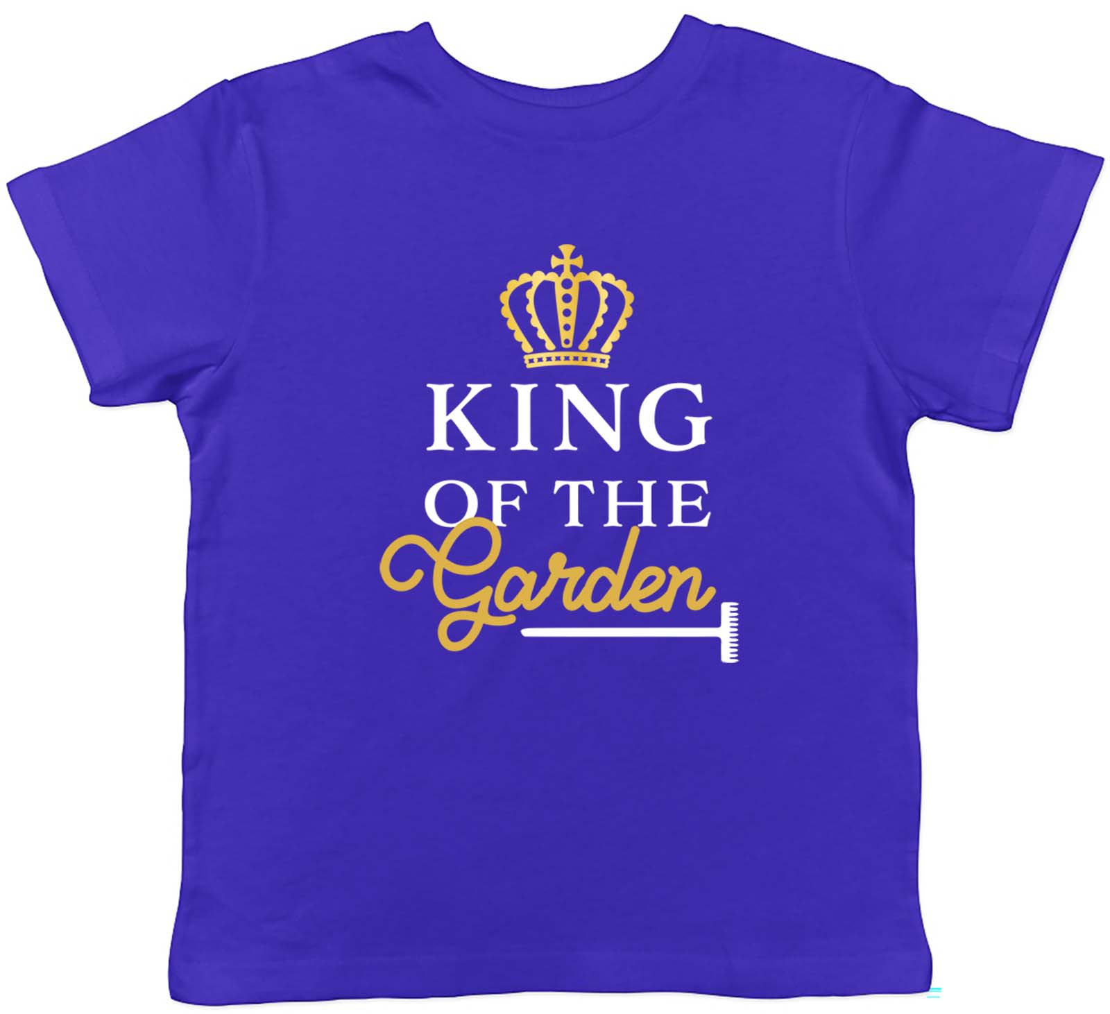 

King of the Garden T-Shirt Kids Gardening Gardener Childrens Boys Gift 140