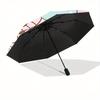 Bear Balloon & Hello Kitty Sanrio Automatic 3-Fold Umbrella Design, Cute Cartoon Pattern, Portable Outdoor Umbrella, Perfect, Holiday Gift for Disney