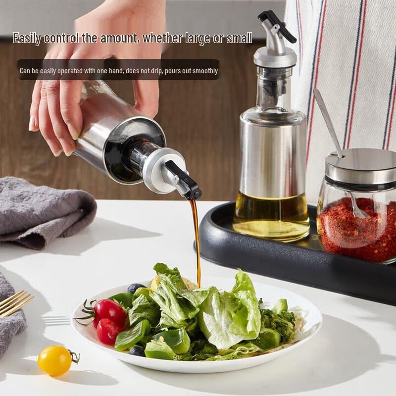 Glass Seasoning Bottle and Jar Set