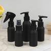 40Ml-250Ml Black Frosted Aluminum Bottle With Cap Perfume Lotion Cosmetic Toner Water Bottle Travel Protable Refillable Bottle