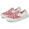 Vans ComfyCush One Checkerboard - Racing Red Unisex Sneakers Marshmallow VN0A45J5BOP