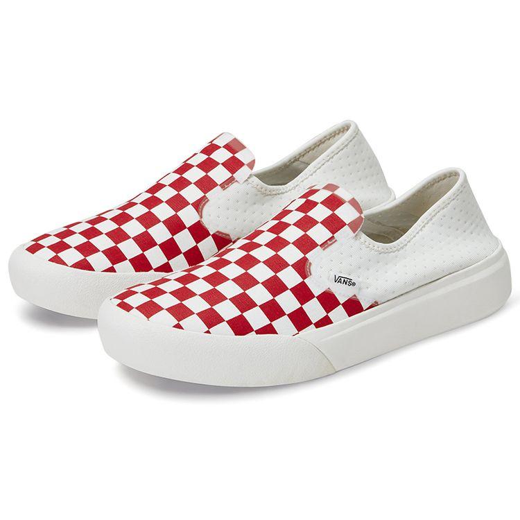 Vans ComfyCush One Checkerboard - Racing Red Unisex Sneakers Marshmallow VN0A45J5BOP