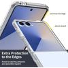 High HD Clear Anti-scratch Magnetic Charge Phone Case For Samsung Galaxy Z Flip 7 FE 6 5 4 3 PC Slim Drop-Proof Protection Cover