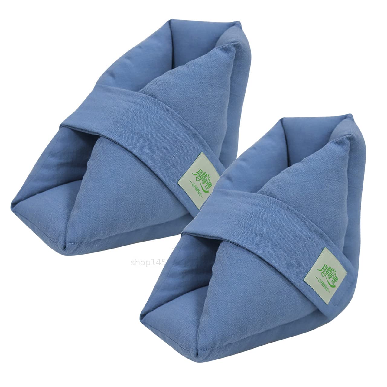 

Blue Bedsore Prevention Heel Pad Foot Ankle Cushion Pad Velcro Heel Protection Nursing Care Assistance 2 [NABESHI] (Blue Pieces)