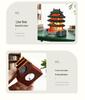 Tengwang-Pavillon 3D Leuchtender Harzmagnet - Chinesisches Antikes Architektur Souvenir.
