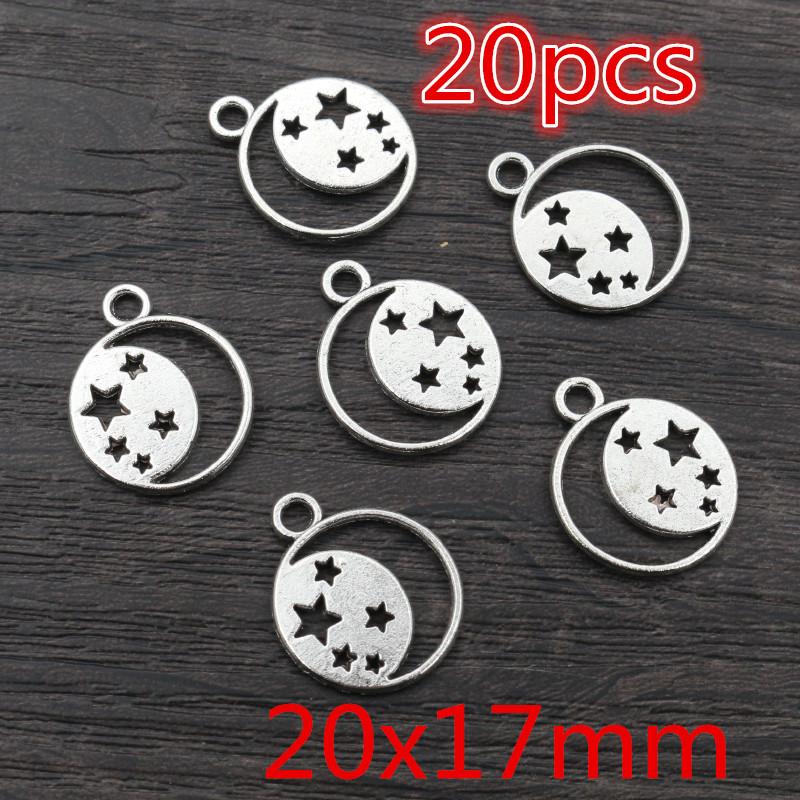 Nouvelle Mode Multi-styles Argent Ancien Plaqué Lunes Charms Alliage Métallique Pendentif Fabrication de Bijoux DIY Trouvailles Accessoires