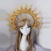 Baroque Luxury Hair Hoop Headwear Gothic Crown Material Package Goddess Pearl Headband Hair Accs for Women Photo