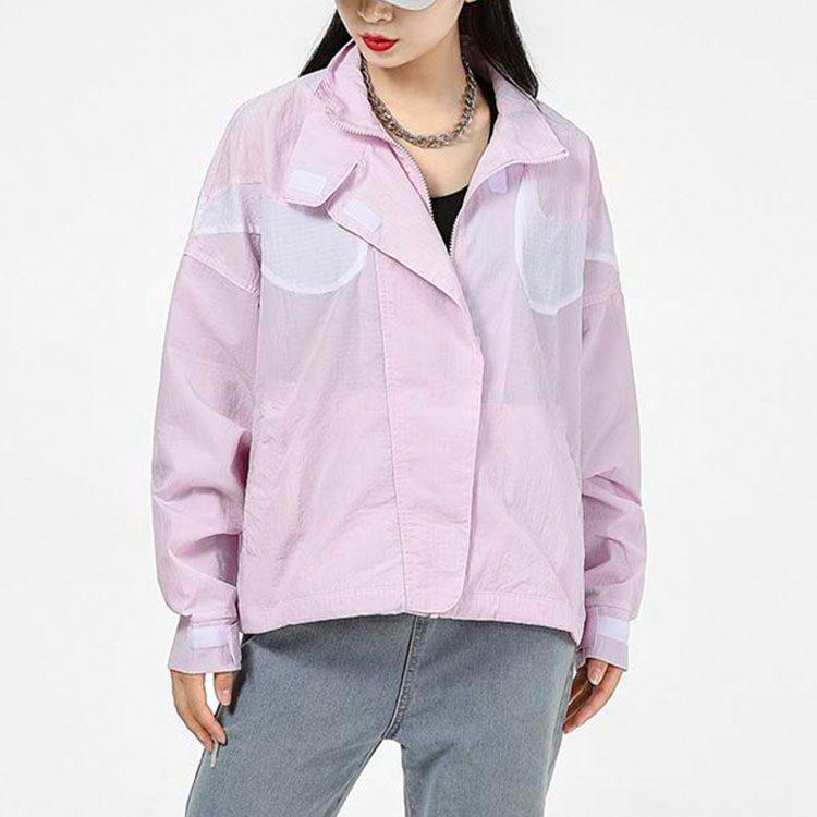 Nike Jackets Women's Pink Stand Collar Moderate Other DD5585-695