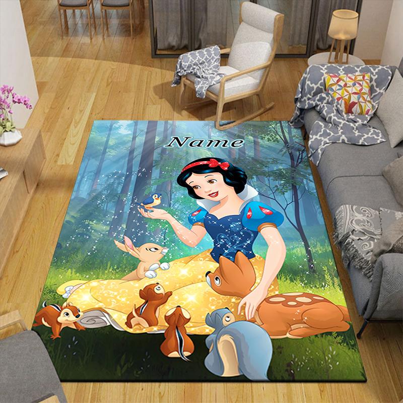 Custom 1Pc Snow White Seven Dwarfs Rug Office Carpet Indoor Outdoor Entrance Doormat Nonslip Soft And Comfortable Living Room D916251