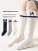 Girls' Korean-Style Bow Calf Socks for Spring and Autumn