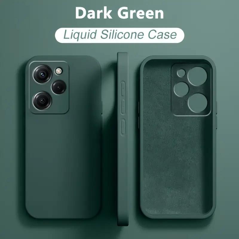 Liquid Silicone Case For Xiaomi Redmi 12 12C 13C Shockproof Case For Redmi Note 12 Pro Plus Note 12S 4G Note 12 5G 4G Note12 Pro+ 5G Phone Cover