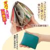 [smile Smile Smile] Easy-access L-shaped Zipper Wallet, Slim and Compact Cowhide Leather Mini Wallet, Holds 6 Cards, Slim, Compact, and Lightweight,