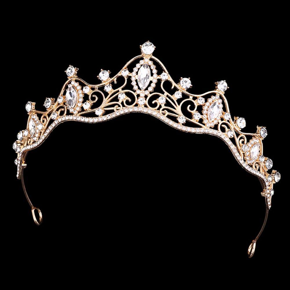 Sparkling Bridal Crown Luxury Queen Princess Tiara Hair Ornaments Crystal Crown  Wedding